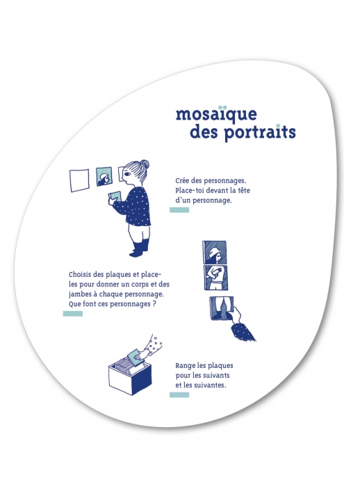 mosaïque des portraits