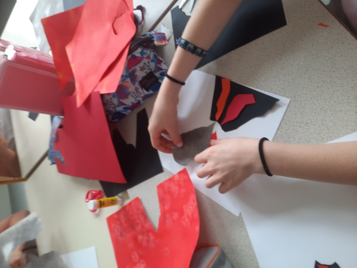 atelier volcans collage