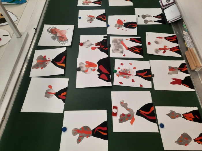 atelier volcans collage
