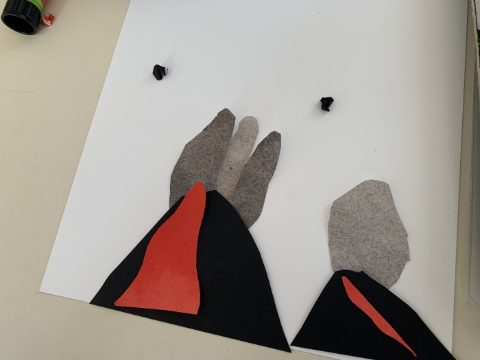 atelier volcans collage