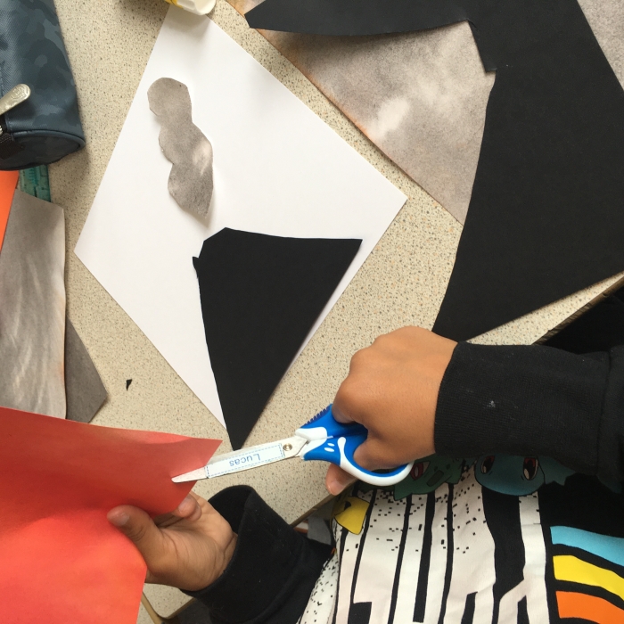 atelier volcans collage