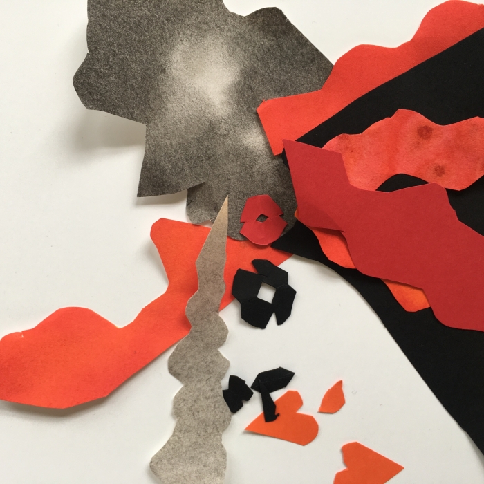 atelier volcans collage