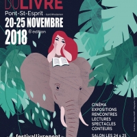 Affiche Festival du livre Pont-saint-esprit